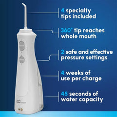 White Cordless Pearl Water Flosser